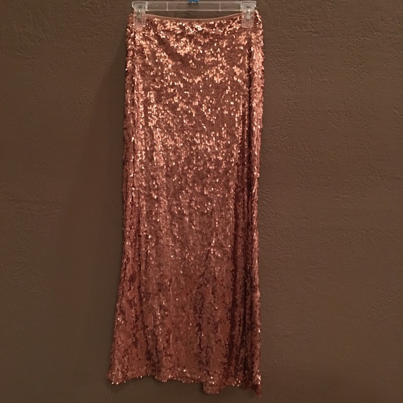 Custom made maxi sequin skirt, size XS - Picture 2 of 5